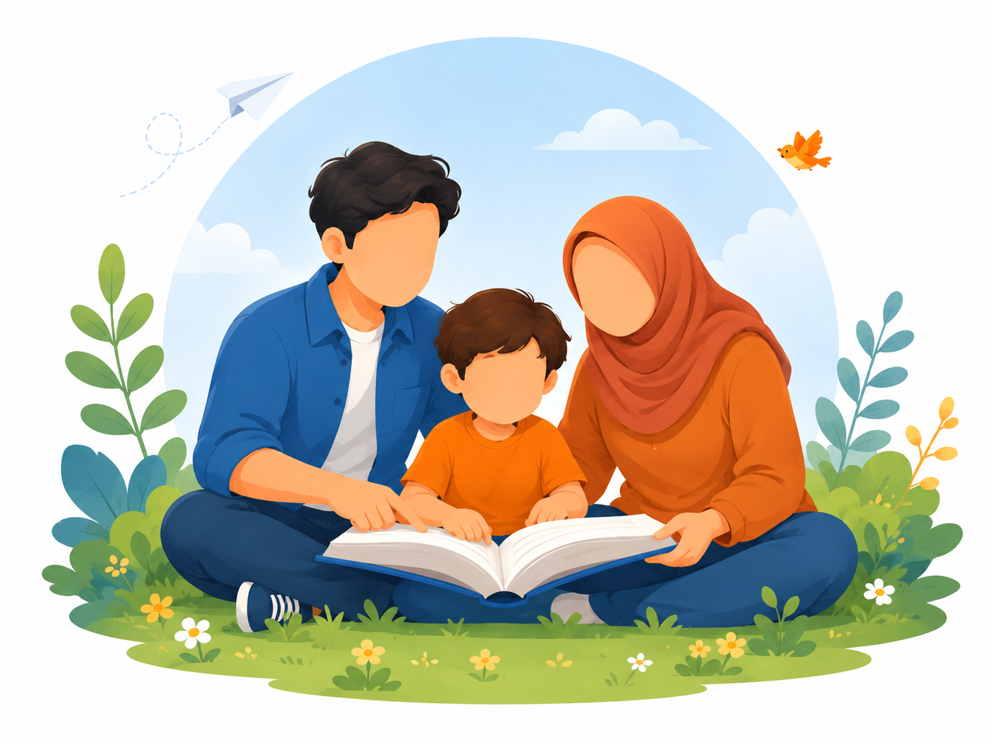 Keluarga belajar bersama